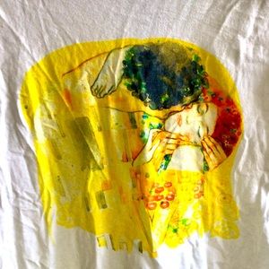 The Kiss by Klimt Cotton Tee Shirt